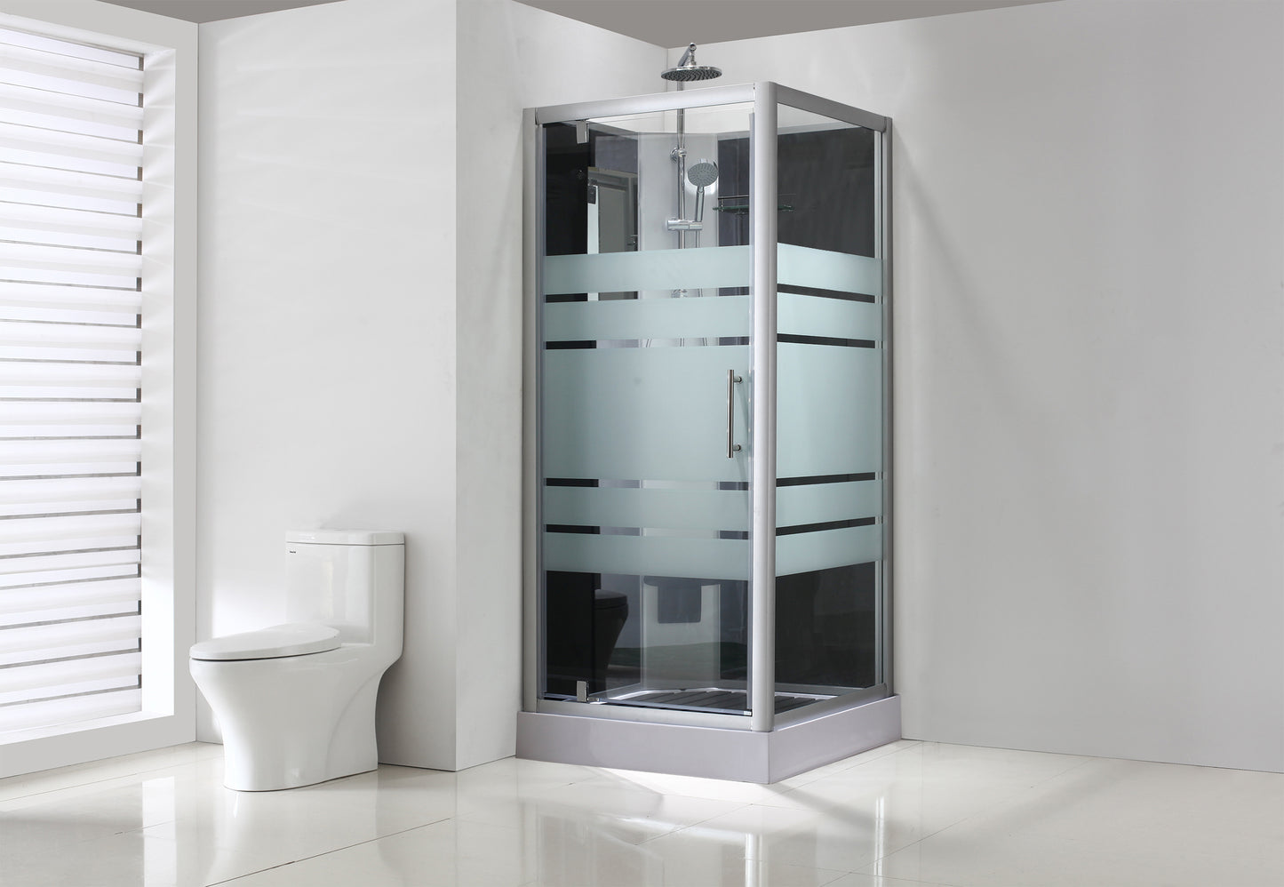 Thermo complete douchecabine 90x90x228 alu 5mm glas - WDtegels