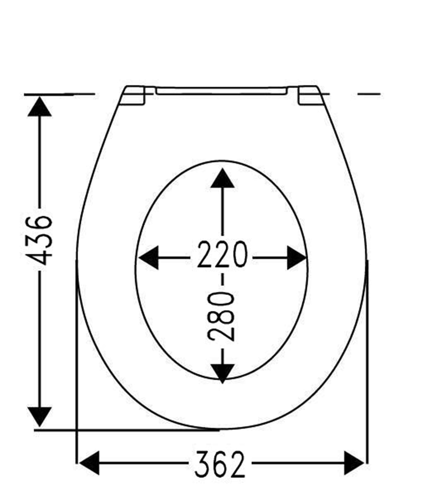 Asiento de inodoro Cedo Dream azul/asiento de inodoro Multi