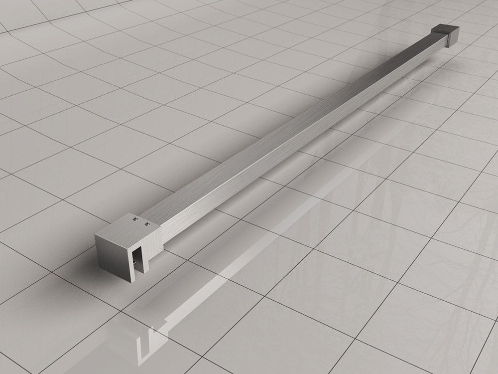 Slim stabilisatiestang 120 cm geborsteld staal - WDtegels