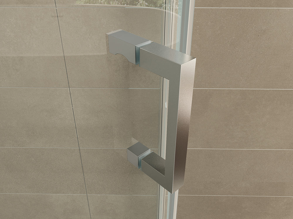 Pento cabine met 1 draaideur 1000 x 1000 x 2000 x 8 mm nano helder glas/chroom - WDtegels