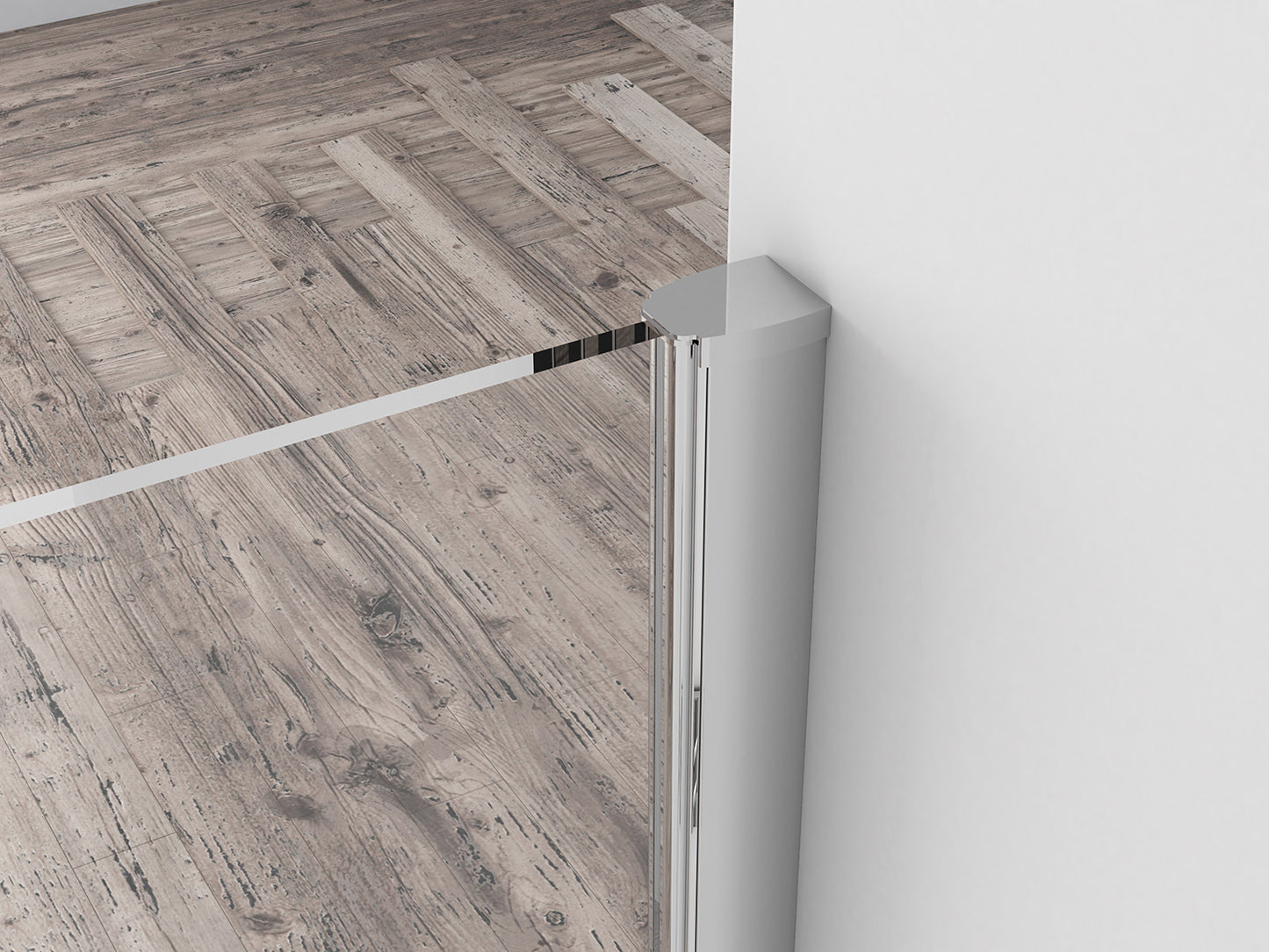 Comfort inloopdouche 1300 x 2000 x 10 mm nano helder glas/chroom - WDtegels