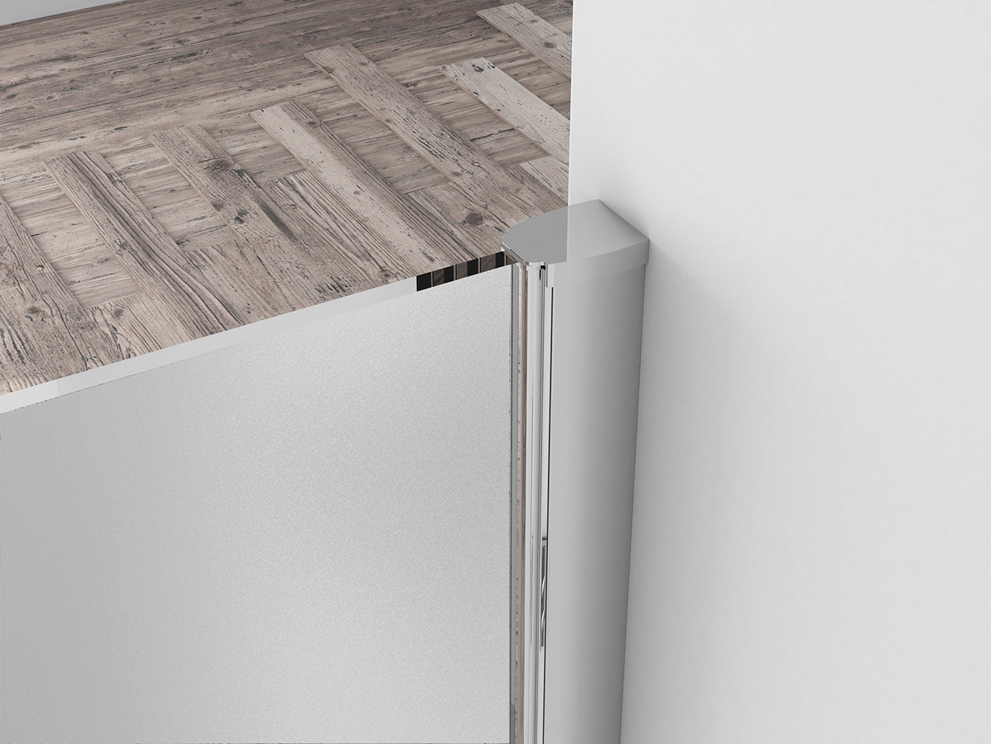 Comfort inloopdouche 900 x 2000 x 10 mm nano melkglas/chroom