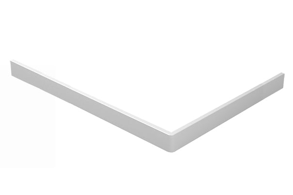 Voorzetpaneel met poten voor douchebak 140 x 90 x 4 cm glans wit - WDtegels