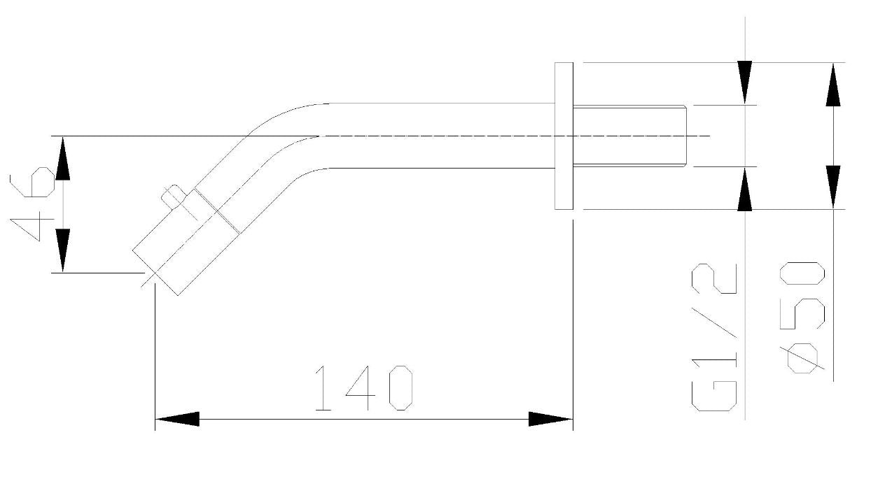 Grifo de fuente Metro con montaje en pared 1/2" negro mate