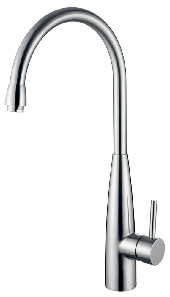 Clark keukenkraan met hooggebogen uitloop RVS