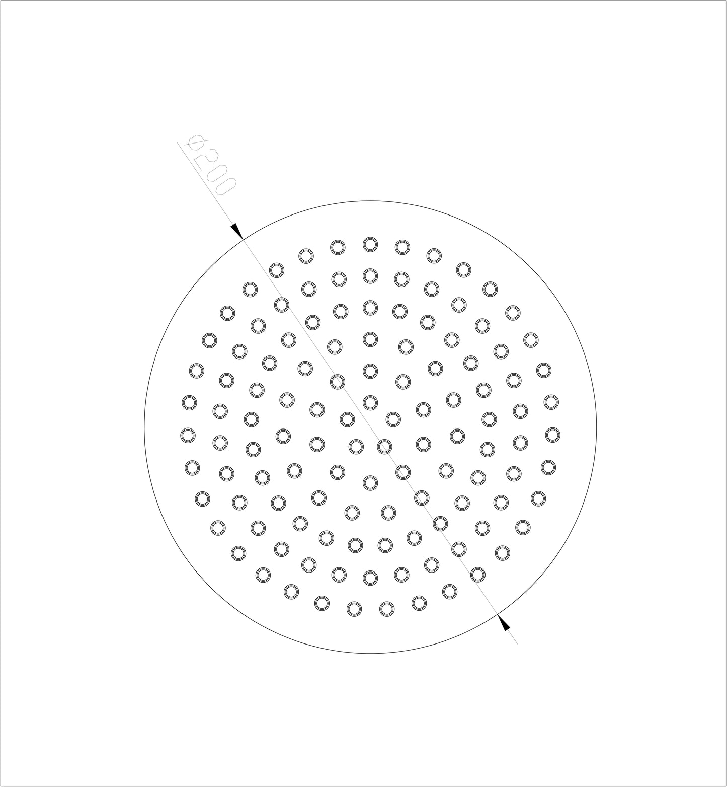 Wiesbaden 304-UFO Hoofddouche rond 20cm RVS