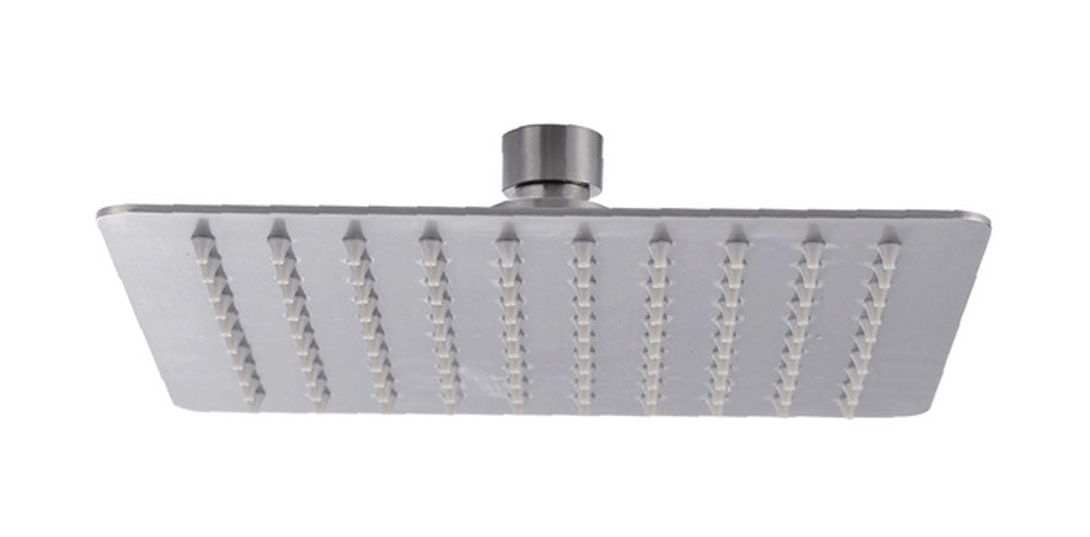 304 hoofddouche vierkant 20 cm geborsteld RVS - WDtegels