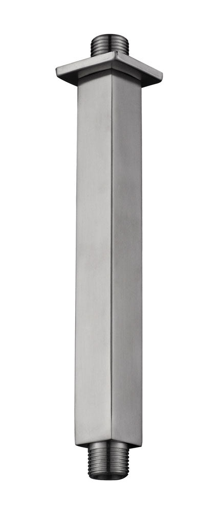 304 douchearm met plafondbevestiging vierkant 20 cm geborsteld RVS - WDtegels