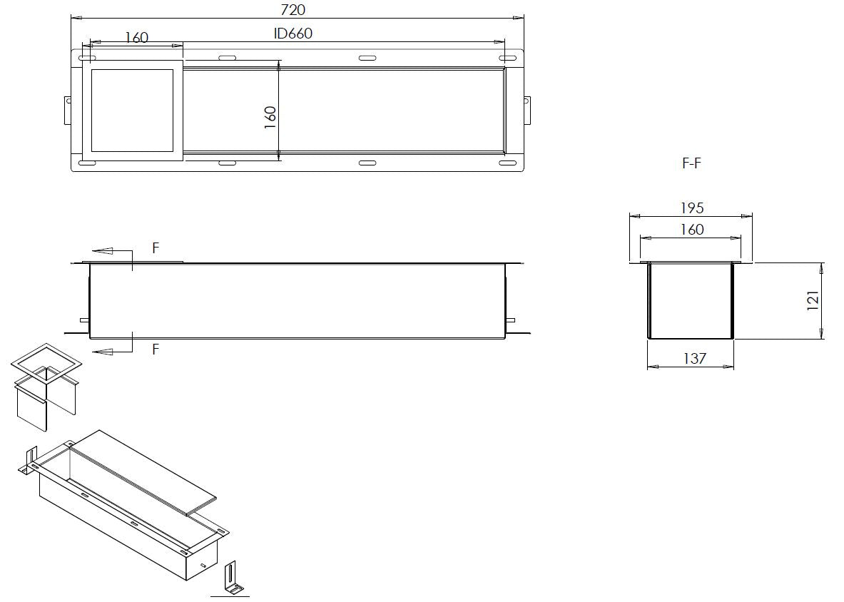 Wiesbaden inbouw reserve-rolhouder RVS