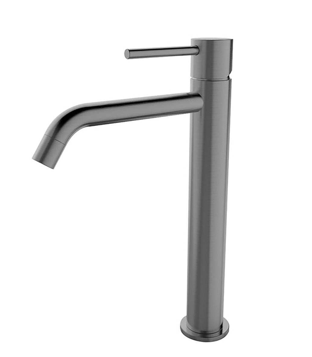 Style XL wastafelkraan hoog gunmetal PVD
