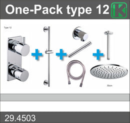 one-pack inbouwthermostaatset type 12 (30cm) - WDtegels