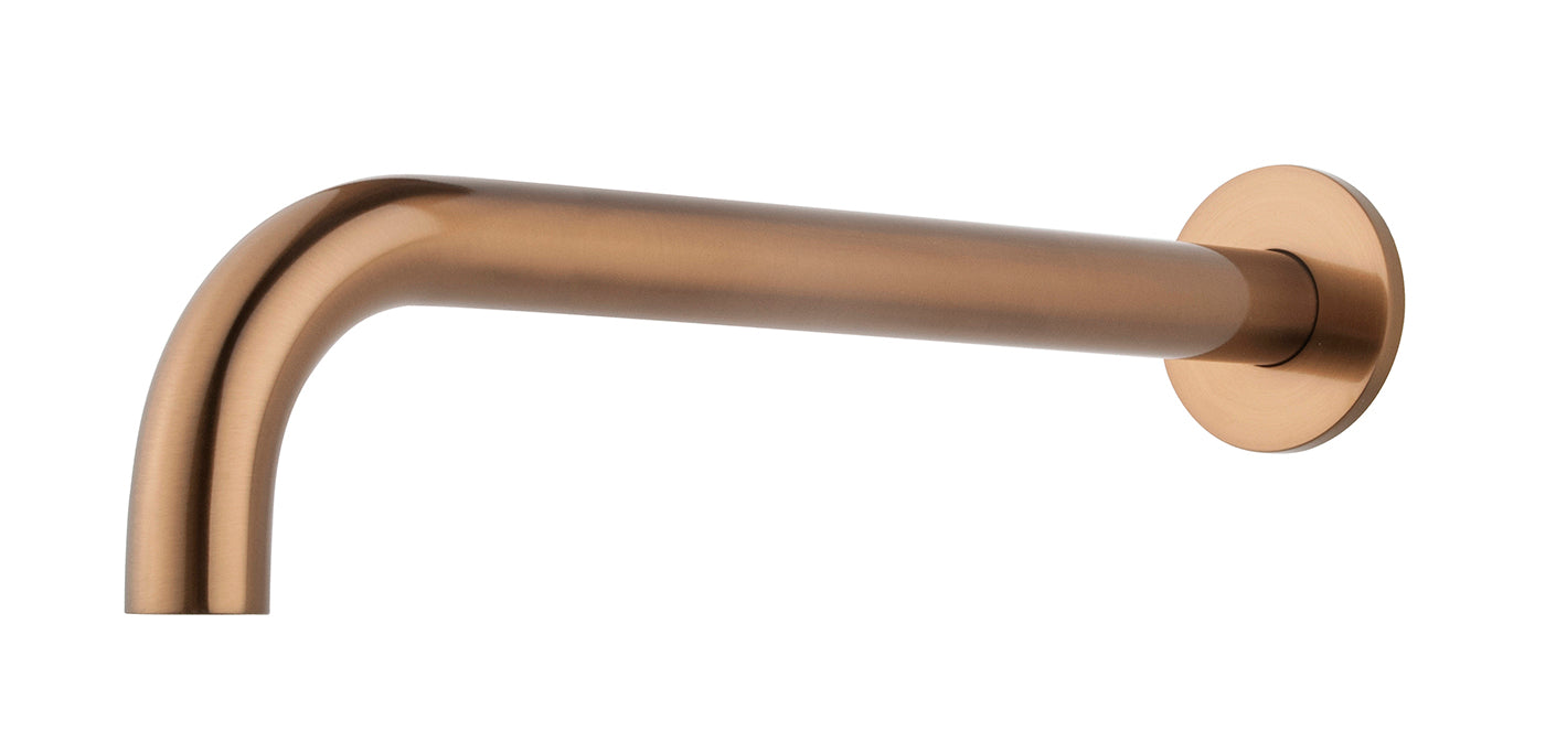 Caral baduitloop rond 30 cm 1/2'' geborsteld brons koper PVD - WDtegels