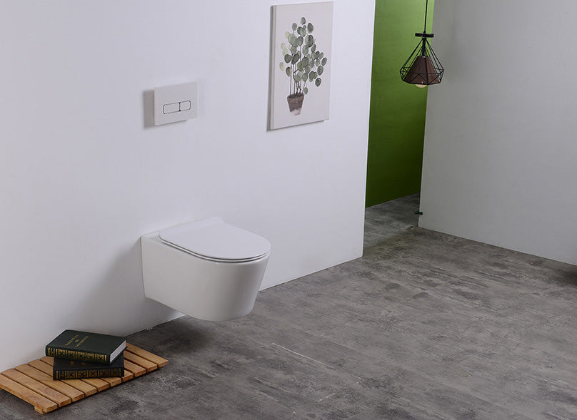 Sity wandcloset rimless met toiletzitting softclose en quick release glans wit - WDtegels