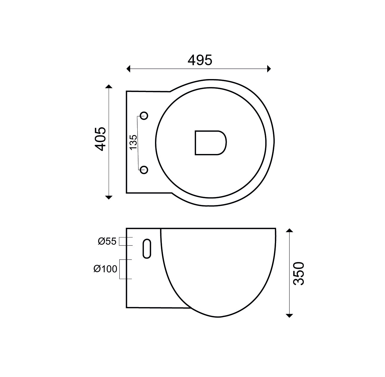 Wiesbaden Amor wandcloset + zitting diepspoel wit