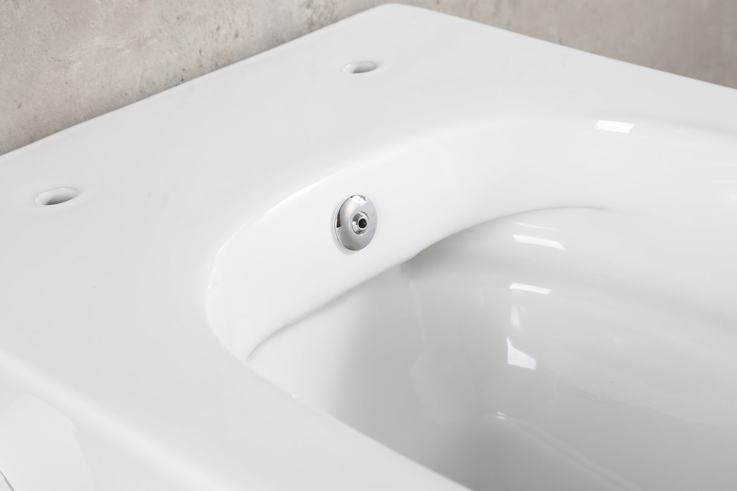 Vesta wandcloset rimless met bidetkraan koud water glans wit - WDtegels