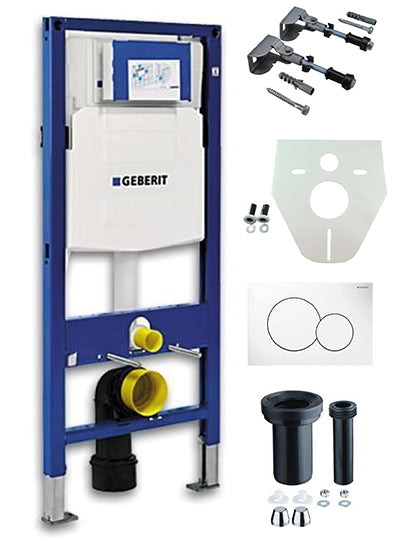Geberit UP-320 inbouwreservoir met Sigma01 drukplaat Alpien wit
