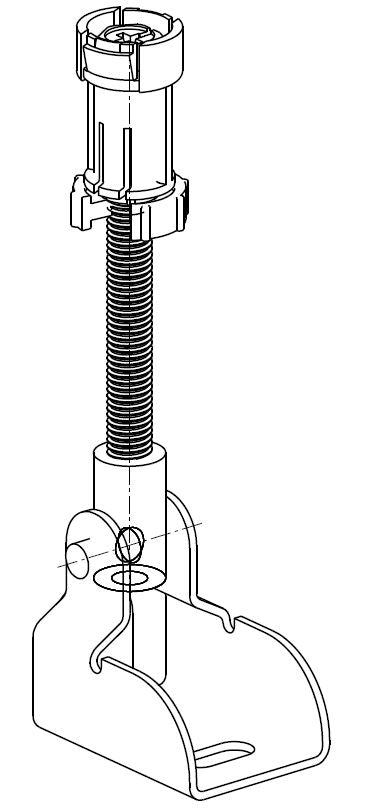 Maattekening Geberit wand- en hoekbevestigingsset voor UP-320