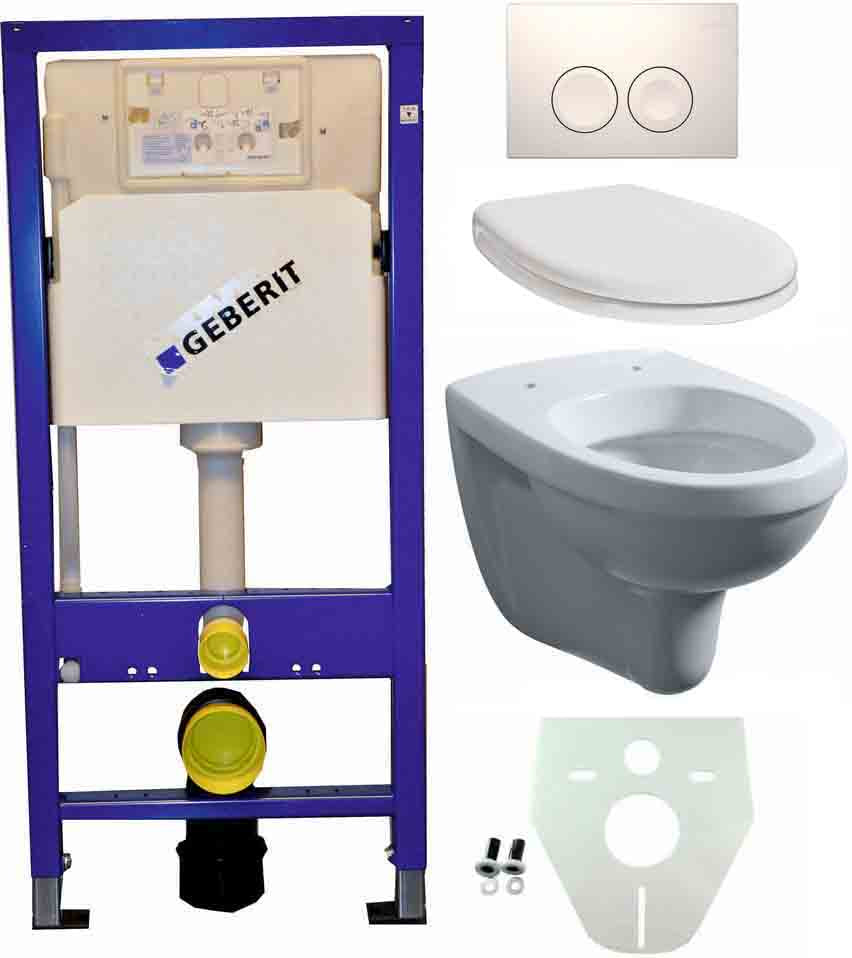 Geberit UP 100 +Trevi wc+zitt.+ Delta 25 wit - WDtegels