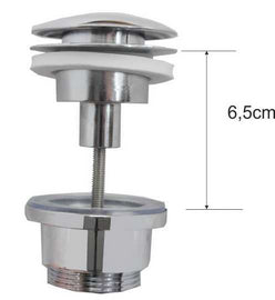 UniMatch clickwaste afvoerplug 5/4" chroom - WDtegels