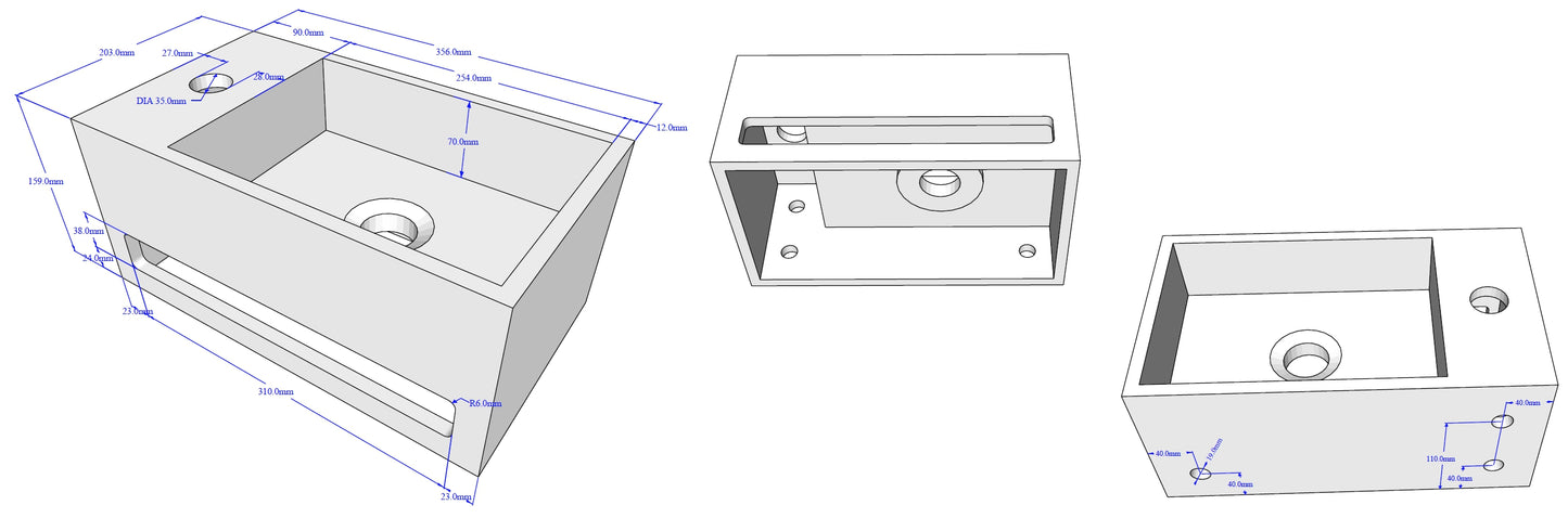 Wiesbaden Julia fontein Solid Surface 35 x 20 x 16 cm mat zwart links