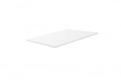 Vision topblad 80x46x2,5cm glans wit