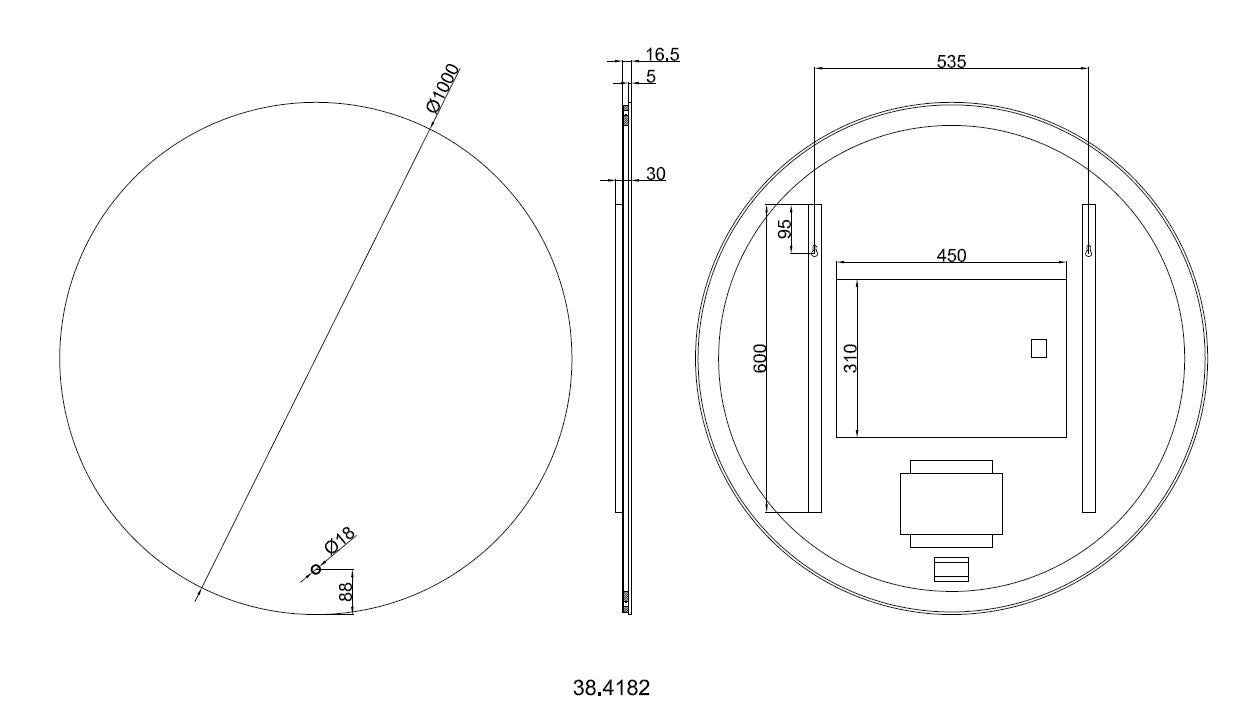 Wiesbaden Soul spiegel + Led rond 100cm