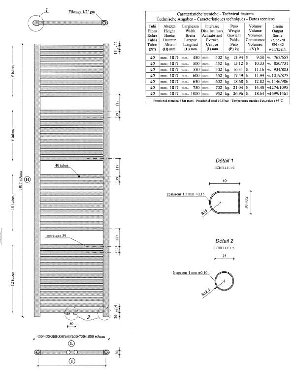 7 x 60 cm chroom 8718858070213