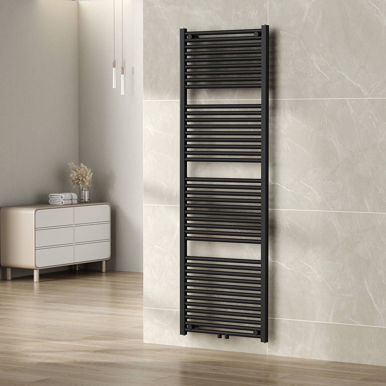 Elara sierradiator 181,7 x 60,0 cm mat zwart - WDtegels