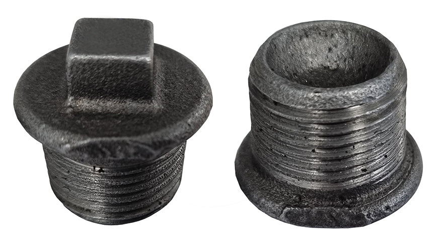 290 malleable plug 3/4 inch zwart