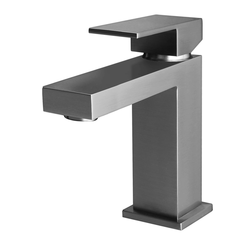 Aloni Chan Wastafelmengkraan | Square | Gunmetal Grijs - WDtegels