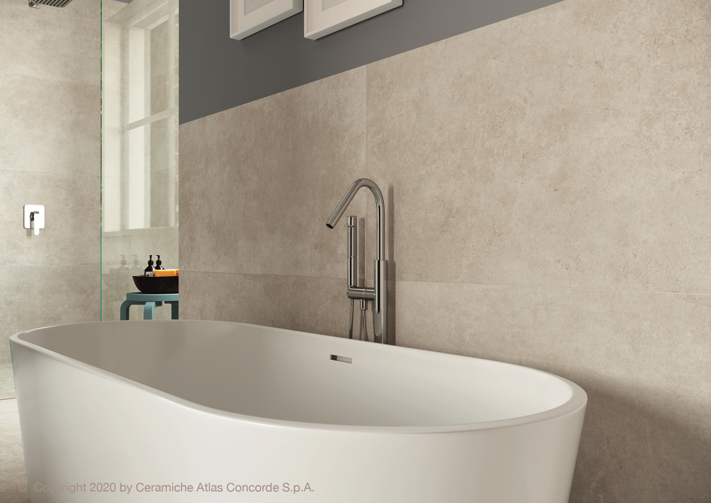 Betonlook Tegel Codec White 60x120 rett