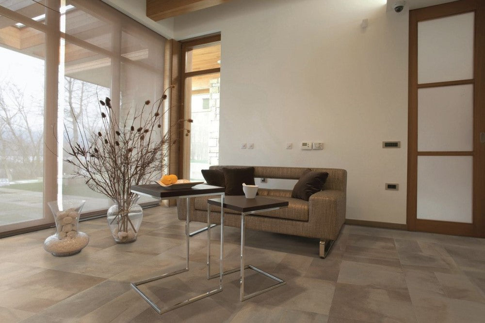 Vloer- en wandtegel Disk Brown 90x90 rett - foto 4