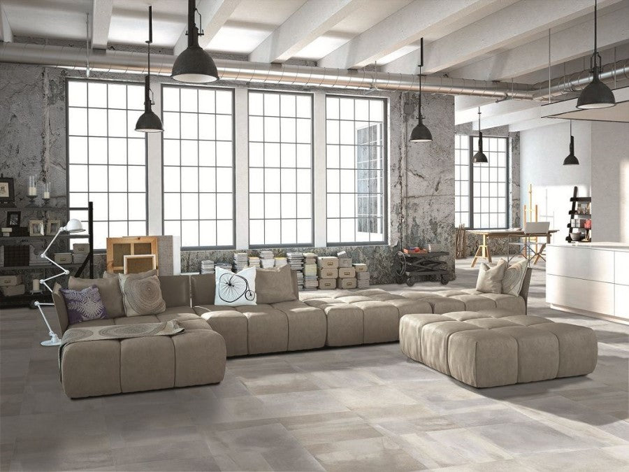 Vloer- en wandtegel Disk Grey 90x90 rett - foto 2