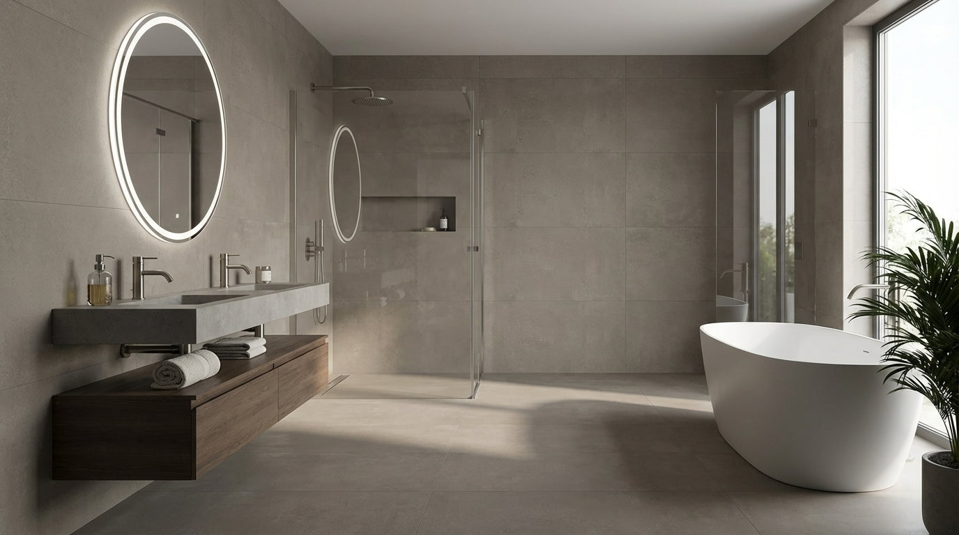 Vloertegel Neutra Taupe 60x120 rett - WDtegels