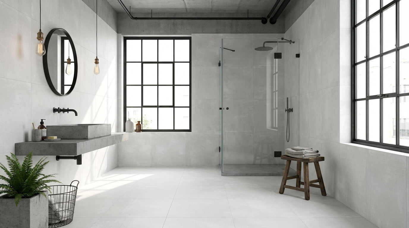 Vloertegel Loft White 80x80 rett - WDtegels