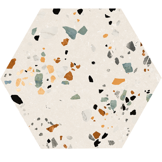 Vloertegel Gobi Nude hexagon 20x24 - WDtegels