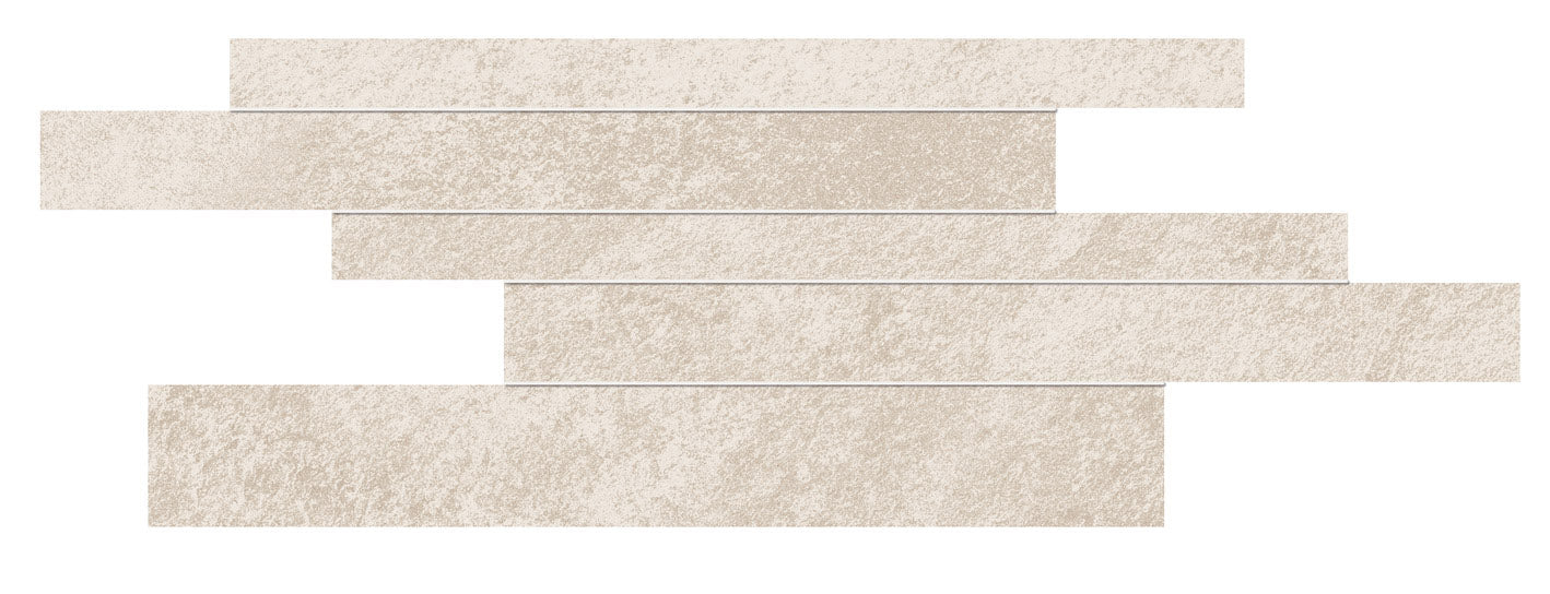 Mozaiektegel Impact Moon brick stroken op net van 29,5x60 rett - WDtegels