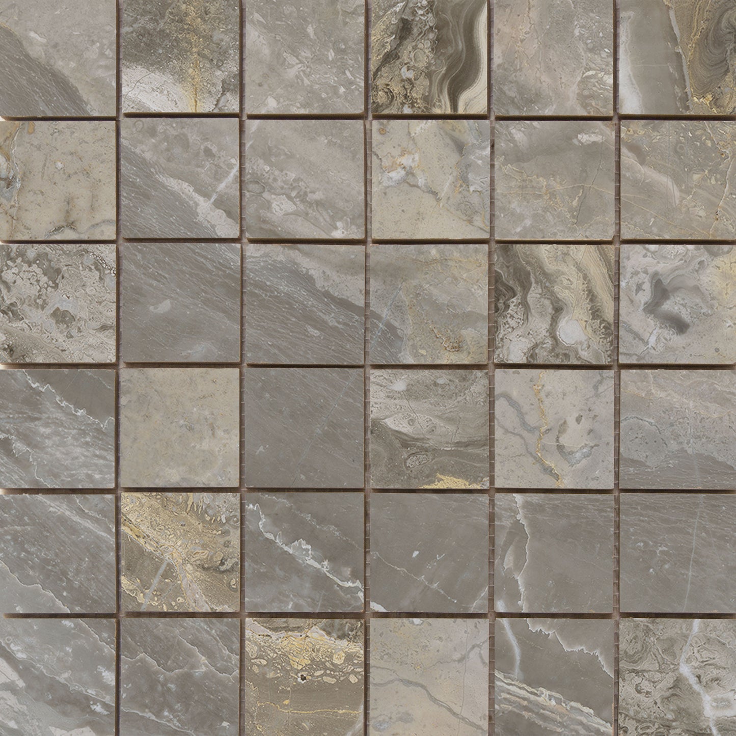 Luxury mozaiek Nature gepolijst 5x5 op net van 30x30 - WDtegels