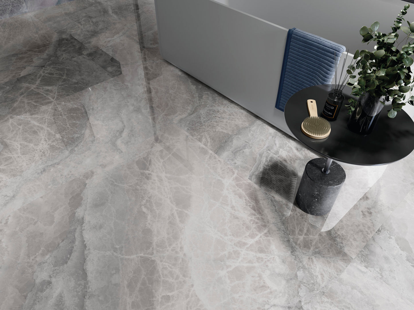 Vloertegel Lixium Grey gepolijst 120x120 rett - WDtegels