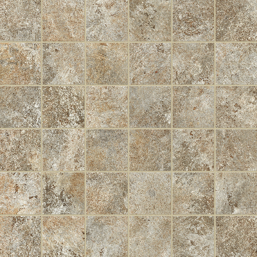 Nobu Slate macro mosaico 5x5 op net van 30x30 - WDtegels