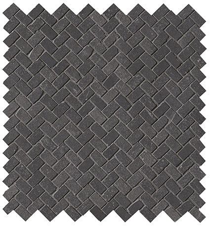 Maku Dark spina mosaico mat anticato 1,3x2,3 op net - WDtegels