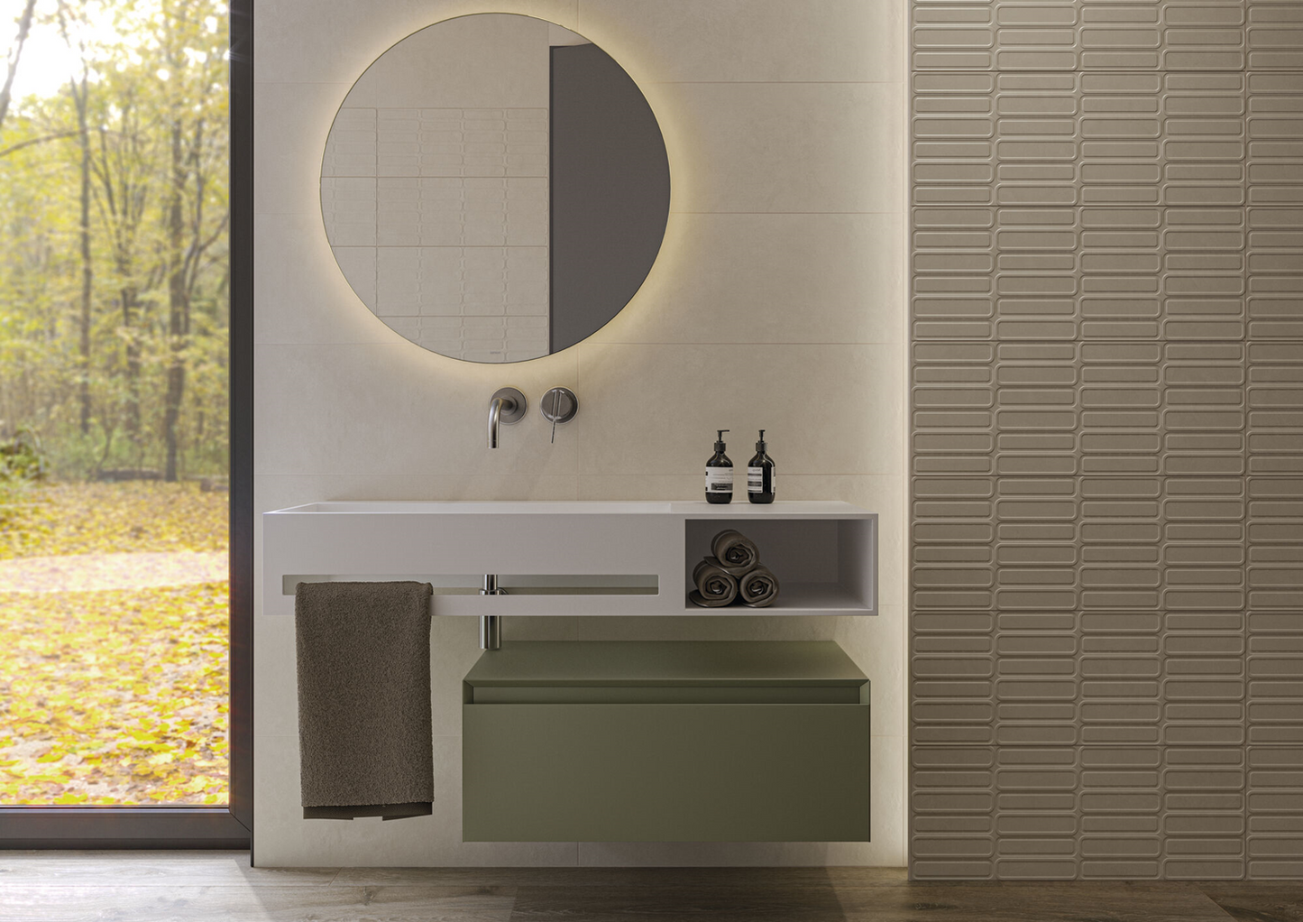 Alure Ivory Oval decor wandtegel 30x75 rett