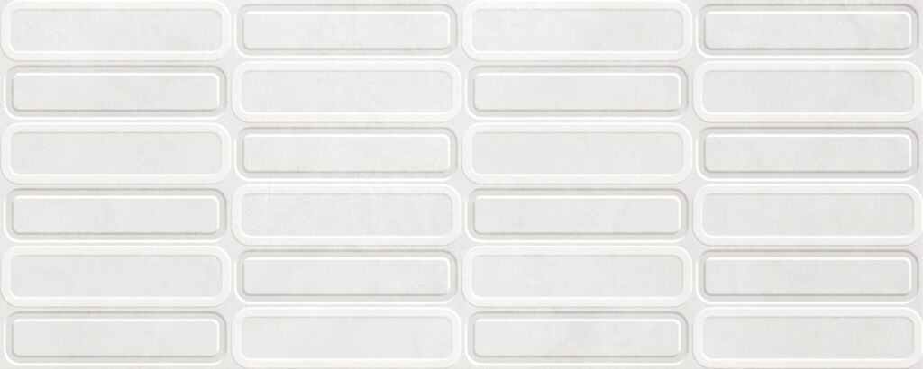 Alure White Oval decor wandtegel 30x75 rett