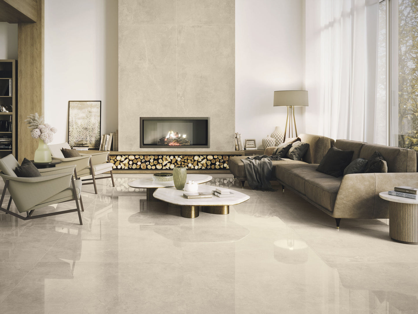 Slab Concept Cream mat 120x260 rett - WDtegels