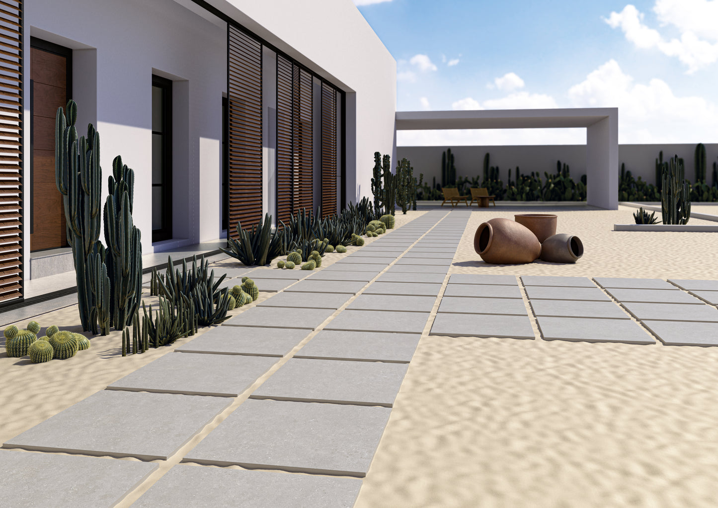 Terrastegel Acron Pearl 90x90 rett 20mm
