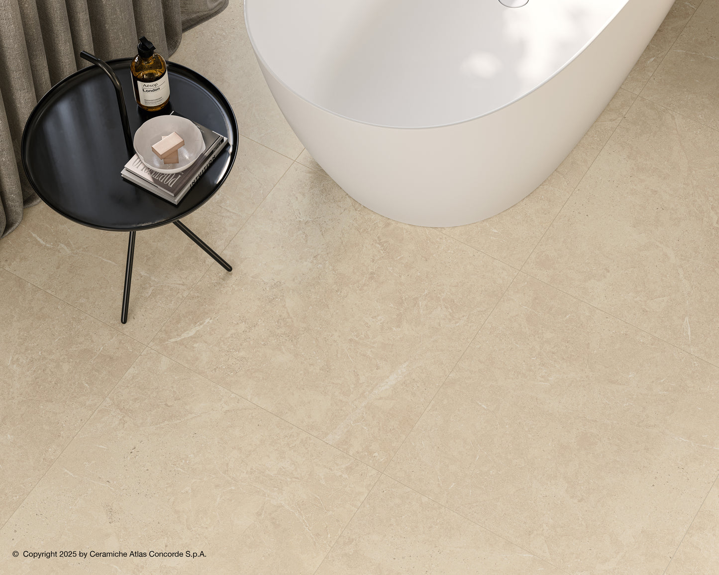 Vloertegel Duolith Sand 60x60 anti-slip rett - WDtegels