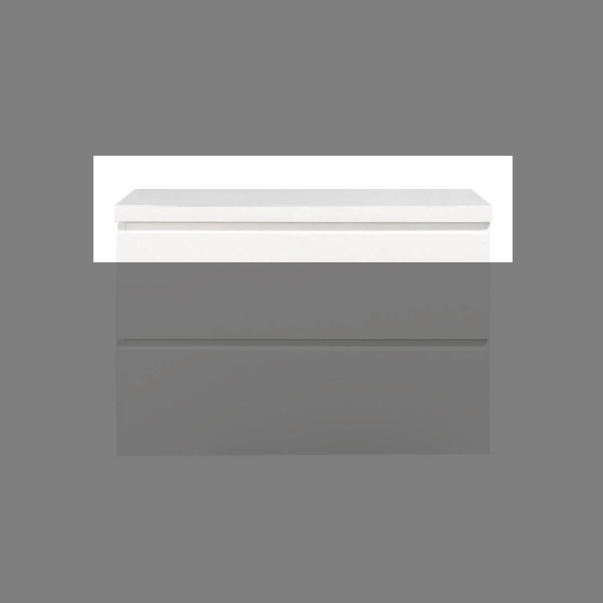 Topblad Tieme hoogglans wit 80cm