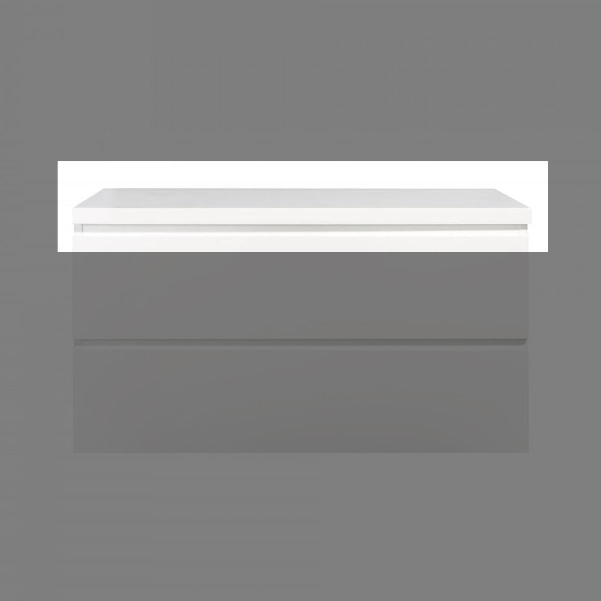 Topblad Tieme hoogglans wit 100cm