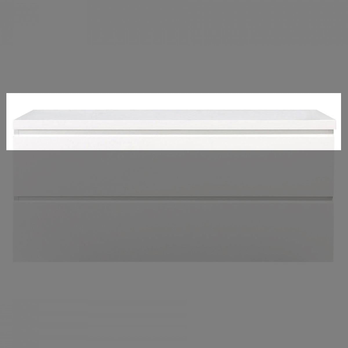 Topblad Tieme hoogglans wit 120cm