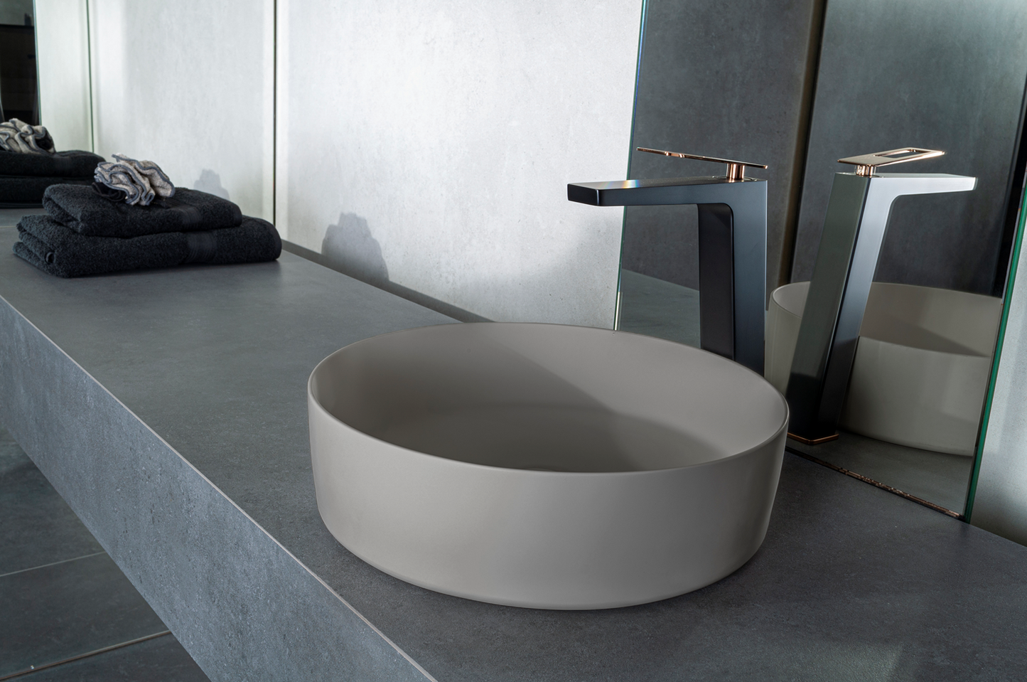 Solid surface waskom Tess greige - WDtegels
